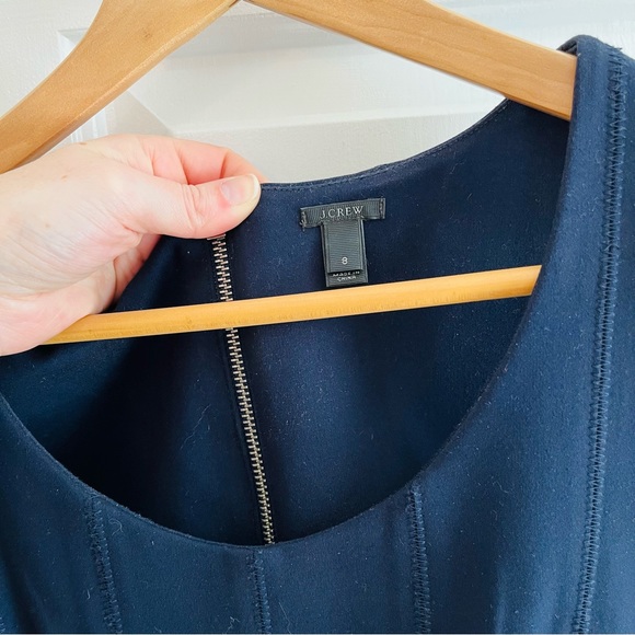 J. Crew Navy Ponte Dress, Size 8 - Picture 4 of 7